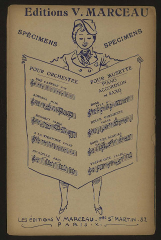 Une pette valse de rien du tout, paroles Simons, musique V. Marceau