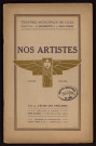 Nos artistes, saisons 1924-1925 à 1926-1927 et 1932-1933 à 1933-1934.