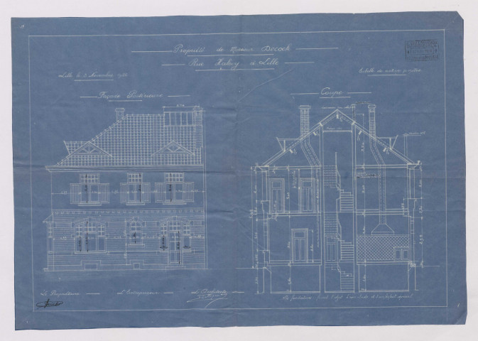 Angle 8 rue Halévy, 6 rue Verdi.