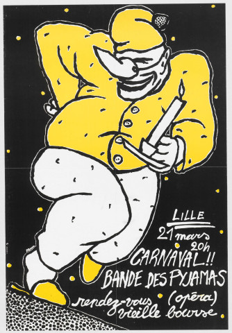 Carnaval. Bande des pyjamas. Opéra, vieille Bourse.