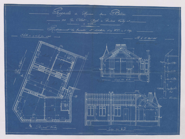 Angle 87-89-90 rue Colbert, 100 bis boulevard Vauban.