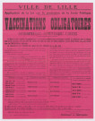 Vaccinations et revaccinations obligatoires antivarioliques-antitétaniques associées.
