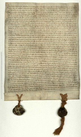Charte de l'échevinage de Lille délivrée par Jeanne, comtesse de Flandre.