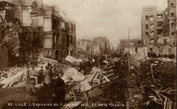 Lille. - Boulevard de Belfort : explosion du 11 Janvier 1916 - Archives municipales de Lille - 7Fi/542