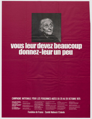 Campagne nationale pour les personnes âgées du 20 au 26 octobre 1975.