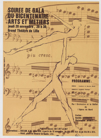 Opéra. Concert de gala du bicentenaire des arts et métiers par l'orchestre et le ballet de l'Opéra du Nord.