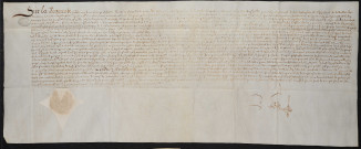 Ordonnance du Conseil privé relative procès concernant la bourgeterie et la sayetterie au plat-pays de Lille (29 janvier 1608).