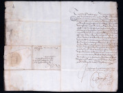 Notification au Magistrat de la mort de l'archiduc Ernest et de l'intérim confié au comte de Fuentès pour le gouvernement des Pays-Bas (21 février 1595).