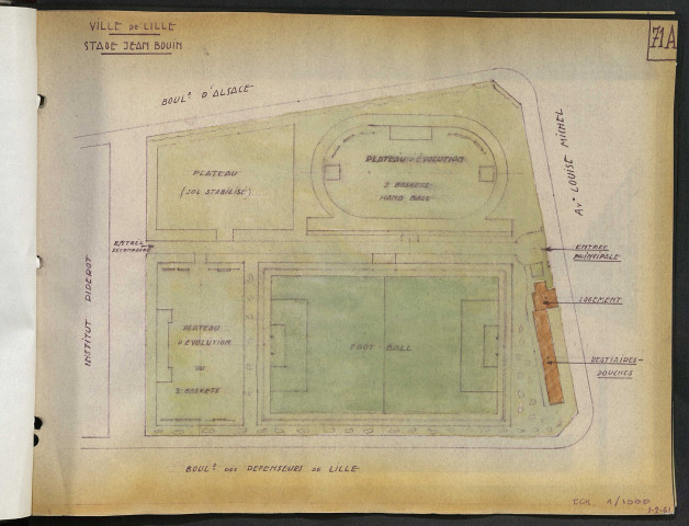 Stade Jean Bouin, avenue Louise Michel