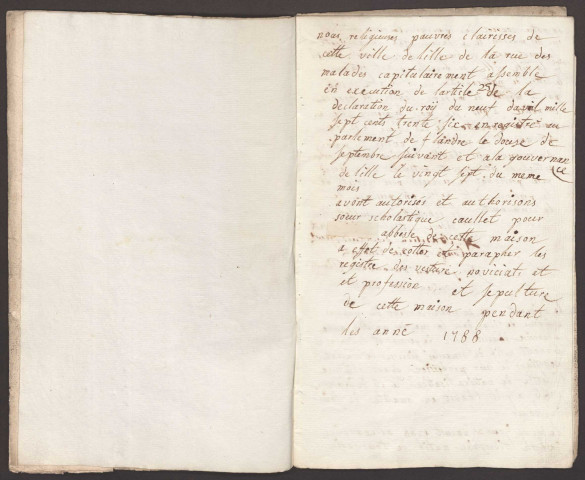 Pauvres Clarisses de Lille : vêtures