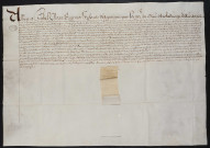 Lettres-patentes des archiducs réformant la décision qui avait induement attribué à Jean Hovine, procureur fiscal de Valenciennes, des biens sis à Lannoy, Lompret et Berchem bénéficiant de la non-confiscation (7 octobre 1614).