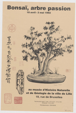 Musée d'Histoire Naturelle et de Géologie. Bonsaï, arbre passion. Exposition.