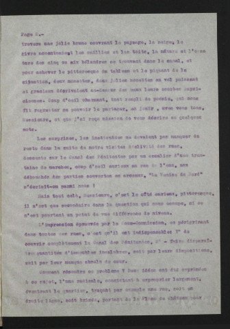 Rapport sur le quartier situé entre la Basse-Deûle et la rue de Thionville