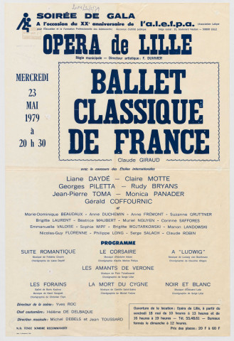 Opéra. Ballet classique de France.