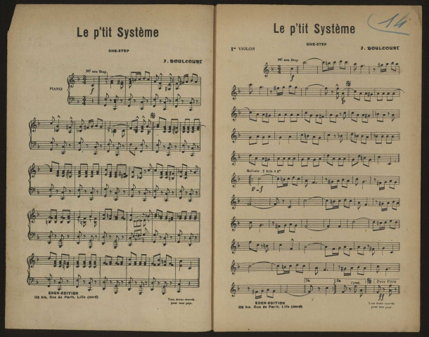 Le p'tit système, musique Jean Boulcourt