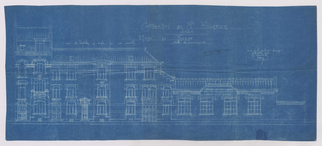 Angle 17quarter-17quinter rue de Canteleu, 1 rue nouvelle [rue d'Esquermes].