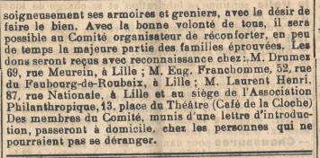 Bulletin de Lille, journal publié sous le contrôle de l’autorité allemande, numéro du 16 janvier 1916. Archives municipales de Lille - 4H/28