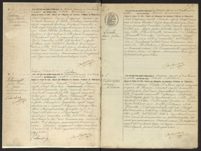 1889 du 1 janvier au 11 mars