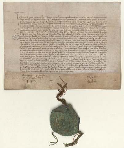 Confirmation par Jean le Bon du privilège concernant l'intervention du procureur de la ville dans le renouvellement de la loi (mai 1355).
