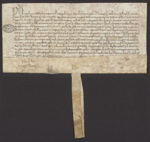 Privilège de Philippe VI concernant l'intervention du procureur de la ville dans le renouvellement de la loi (4 février 1347).
