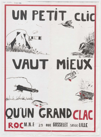 Lille. Maison de la Nature et de l'Environnement. "Un petit clic vaut mieux qu'un grand clac"