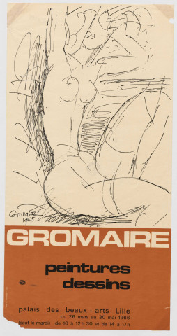 Palais des Beaux-Arts. Exposition "Gromaire. Peintures et dessins".