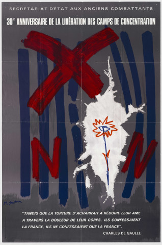 Secrétariat d'état aux anciens combattants. 30ème anniversaire de la libération des camps de concentration.