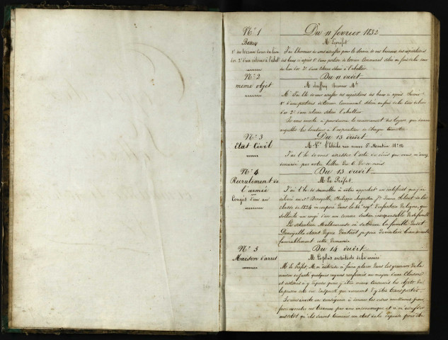 11 février 1832-7 novembre 1832