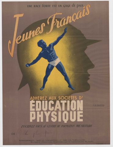 Direction départementale de formation pré-militaire. Adhérez aux sociétés d'éducation physique.