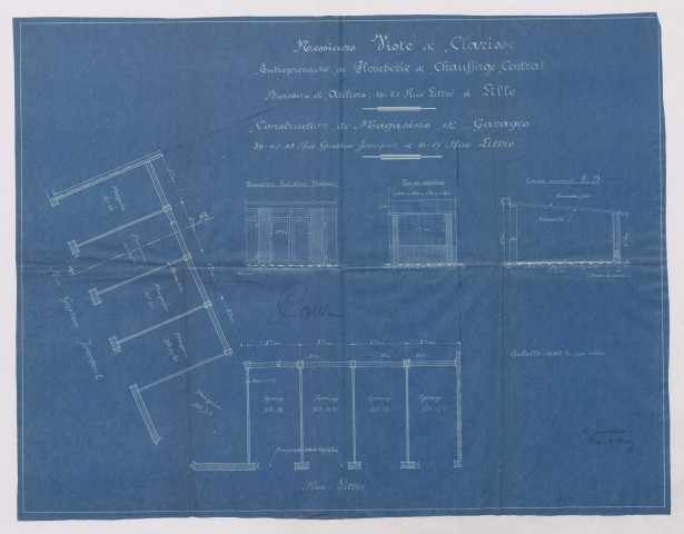 Angle 39-41-43 rue Gustave Joncquet, 15-17 rue Littré.