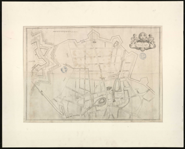 Plan de la ville de Lille du côté des portes Notre-Dame et du Molinel