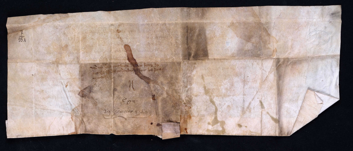 Dispense accordée par le roi aux habitants de Lille qui auraient transgressé les ordonnances sur l'usure (30 janvier 1341).