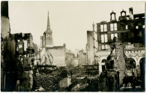 Lille. - Vue des alentours de l'église Saint Maurice détruits par les bombardements