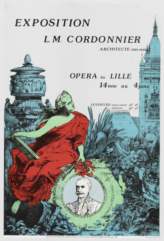 Opéra de Lille. Exposition "L.M. Cordonnier, architecte 1854-1940".