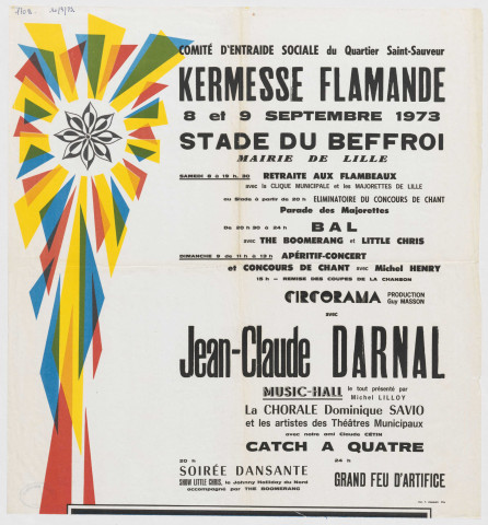 Lille Saint-Sauveur. Kermesse flamande organisée par le Comité d'Entre'Aide Sociale du Quartier Saint-Sauveur au stade du beffroi