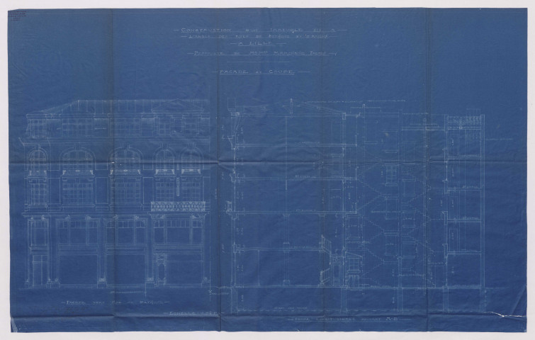 Angle 39 rue de Béthune, 8 rue d'Amiens.