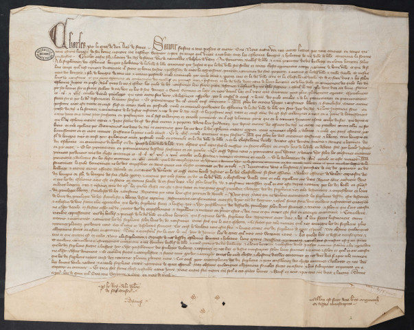 Confirmation par Charles V des articles 9 et 17 des privilèges accordés en avril 1341 (mai 1365).