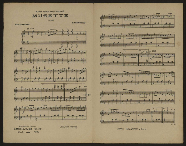 Musette, musique V. Marceau
