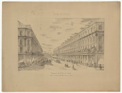 Percement de la rue de la Gare, projet avec galerie saillante éclairée du dessus (Projet Gilquin).