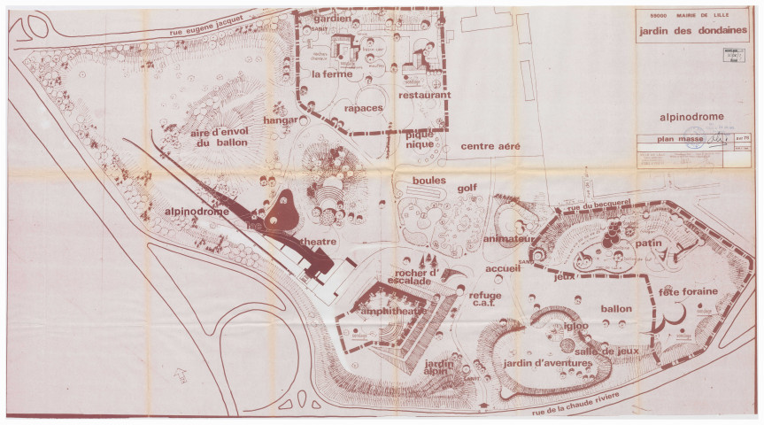 Construction du rocher d'escalade. - Passation et suivi du marché.