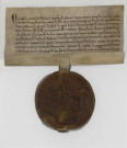 Lettres-patentes de Gui, comte de Flandre, affranchissant de tout service de fief la dîme vendue par Lambert de Ougerlande (avril 1274).