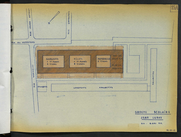 Groupe Jean Lebas (écoles Jean Moulin, Louis Pergaud, Florian), rue Berthelot