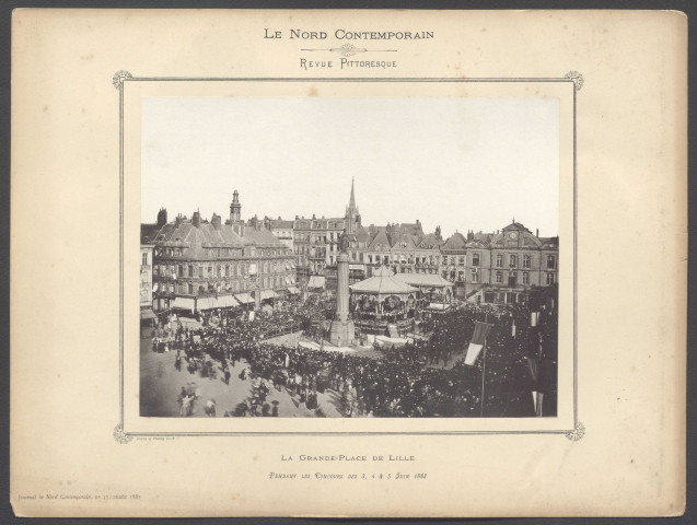 La Grand'place pendant les concours de 3, 4 et 5 juin 1883.