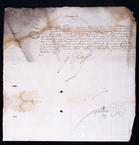 Lettres de convocation des Etats de la châtellenie de Lille aux séances des Etats généraux devant se tenir à Mon s le 15 août 1558 (24 juillet 1558).