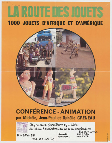 M.J.C. Marx Dormoy. Conférence-animation "La route des jouets".