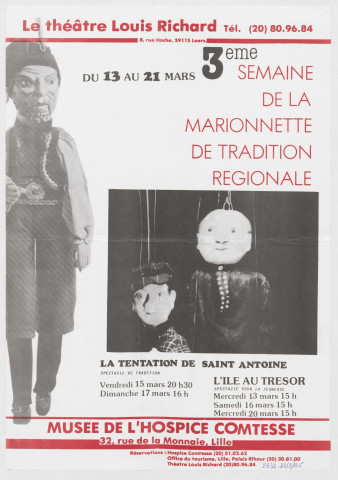 Musée de l'Hospice Comtesse. 3ème semaine de la marionnette de tradition régionale.