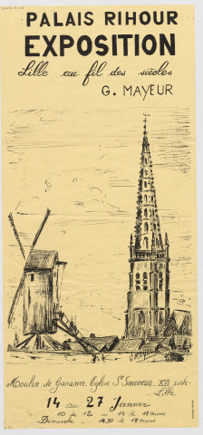 Palais Rihour. "Lille au fil des siècles". Exposition d'œuvres.