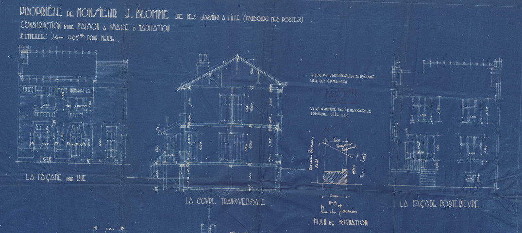 8 cité jardin, rue des Jasmins.