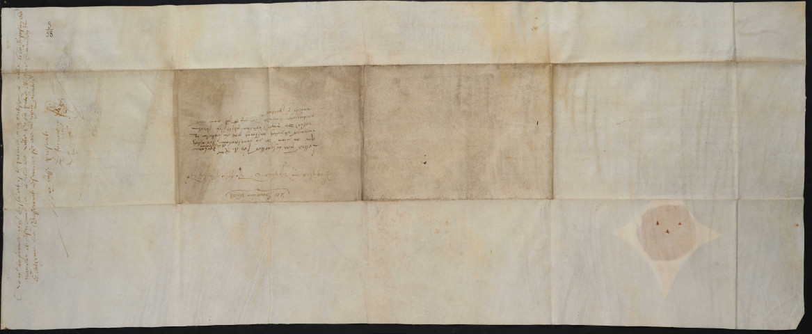 Ordonnance du Conseil privé relative procès concernant la bourgeterie et la sayetterie au plat-pays de Lille (29 janvier 1608).