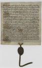 Confirmation par Gautier, évêque de Tournai, de la donation de l'autel de Gits faite le 16 mars 1088 par l'évêque de Noyon et Tournai (30 janvier 1248).